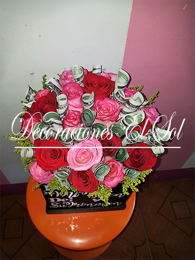 Arreglo Floral “Soy millonario gracias a ti”
